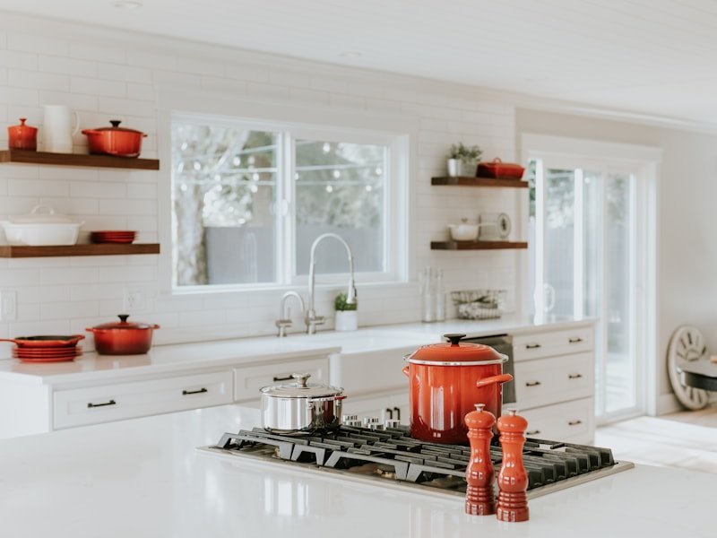 Awning window above a kitchen counter