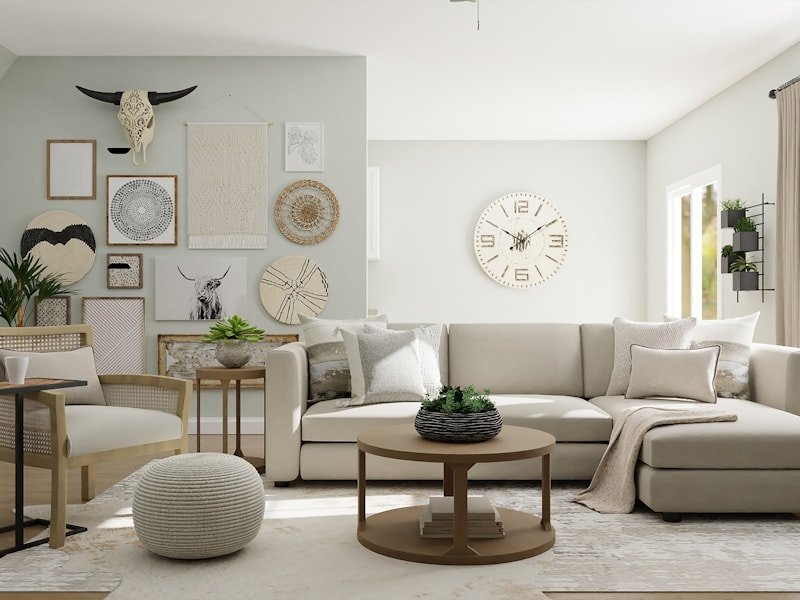Horizontal slider window in a dining room